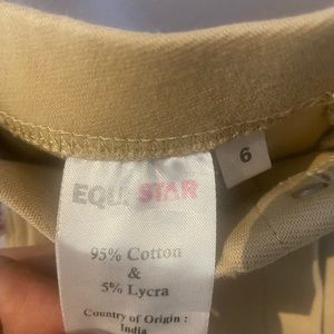 Equistar kids equestrian breeches.